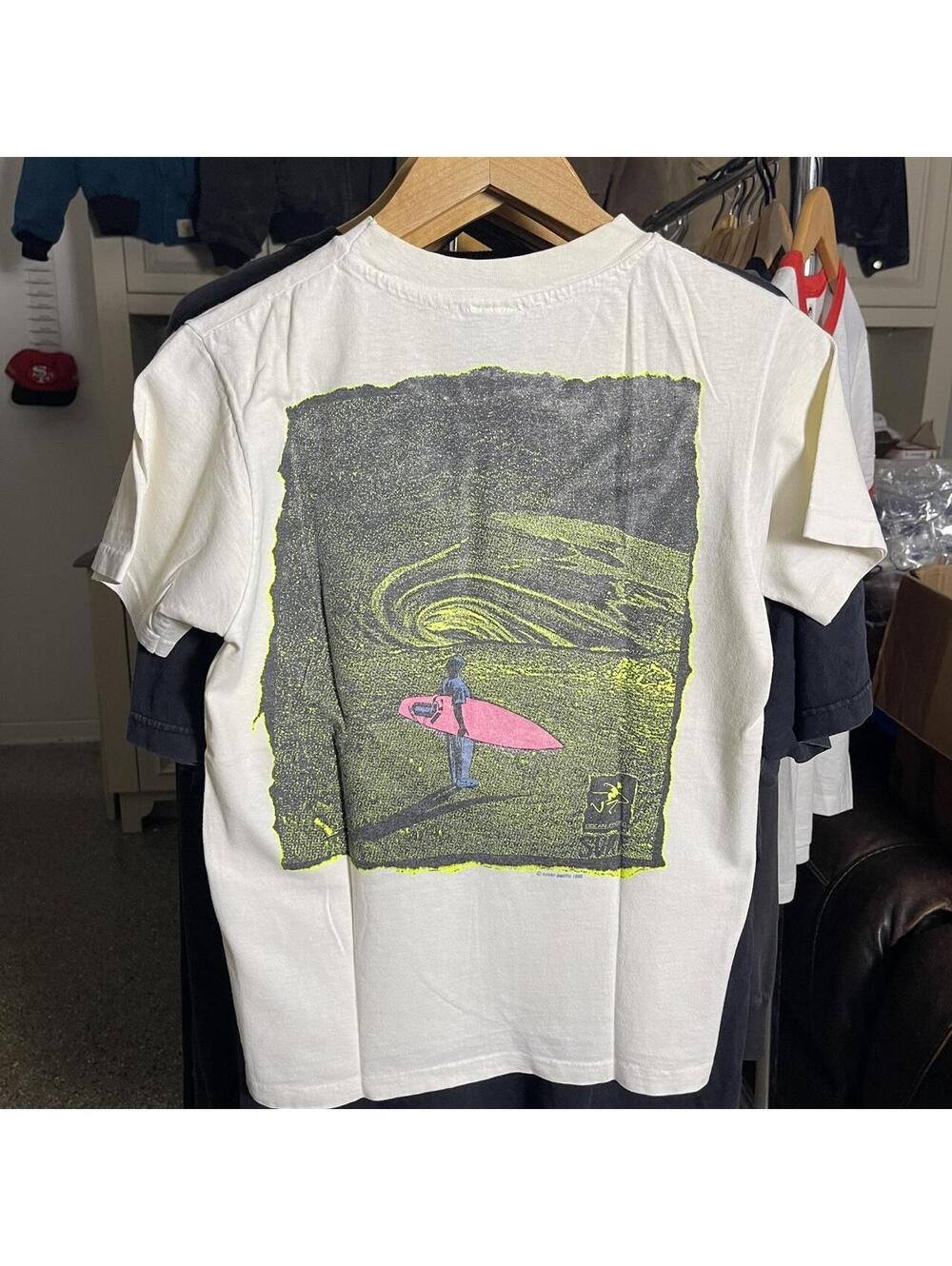 1990 Ocean Pacific Big Neon Wave T Shirt